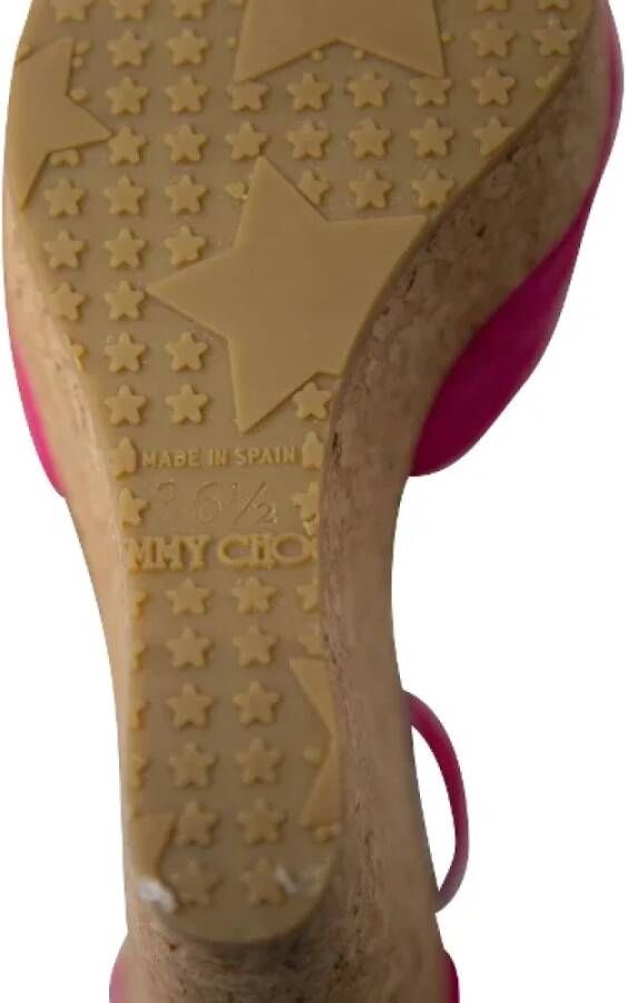 Jimmy Choo Pre-owned Suede sandals Pink Dames