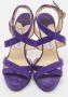 Jimmy Choo Pre-owned Suede sandals Purple Dames - Thumbnail 3