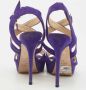 Jimmy Choo Pre-owned Suede sandals Purple Dames - Thumbnail 5