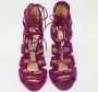 Jimmy Choo Pre-owned Suede sandals Purple Dames - Thumbnail 3