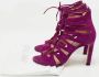 Jimmy Choo Pre-owned Suede sandals Purple Dames - Thumbnail 8