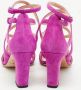 Jimmy Choo Pre-owned Suede sandals Purple Dames - Thumbnail 4
