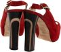 Jimmy Choo Pre-owned Suede sandals Red Dames - Thumbnail 4