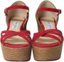 Jimmy Choo Pre-owned Suede sandals Red Dames - Thumbnail 2