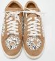 Jimmy Choo Pre-owned Suede sneakers Beige Dames - Thumbnail 3