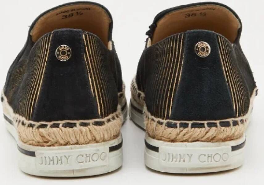 Jimmy Choo Pre-owned Suede sneakers Black Dames