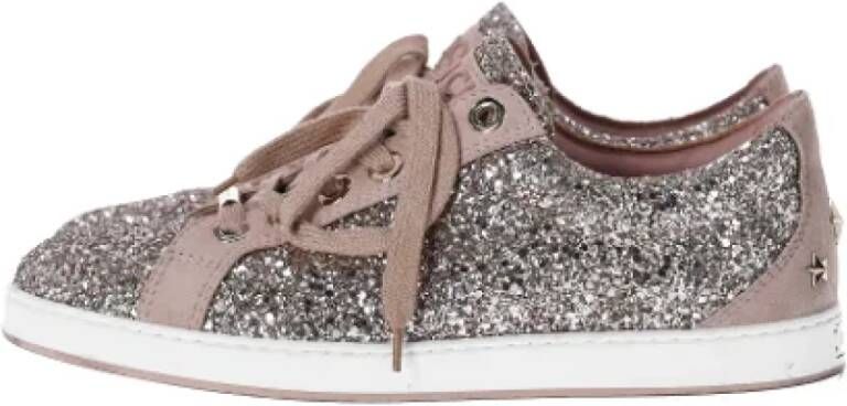 Jimmy Choo Pre-owned Suede sneakers Multicolor Dames