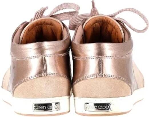 Jimmy Choo Pre-owned Suede sneakers Pink Dames