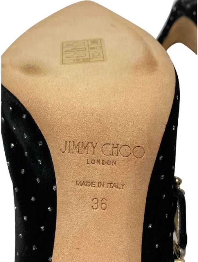 Jimmy Choo Pre-owned Velvet boots Black Dames