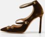 Jimmy Choo Pre-owned Velvet heels Green Dames - Thumbnail 2