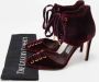 Jimmy Choo Pre-owned Velvet heels Red Dames - Thumbnail 9