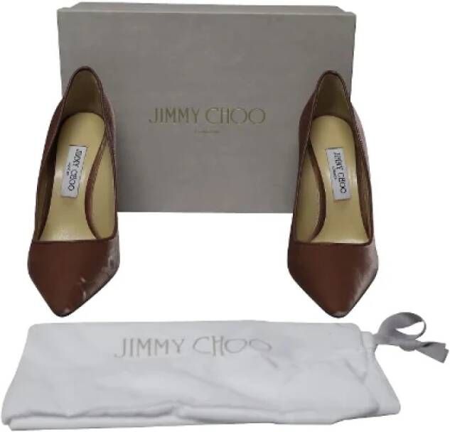 Jimmy Choo Pre-owned Velvet heels Red Dames
