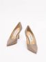 Jimmy Choo Liefde leren stiletto pumps Beige Dames - Thumbnail 6