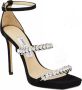 Jimmy Choo Hoge hakken Black Bing Sandals With Crustal Embellishment In L in zwart - Thumbnail 9