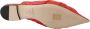 Jimmy Choo Rode leren platte schoenen met puntige neus - Thumbnail 6