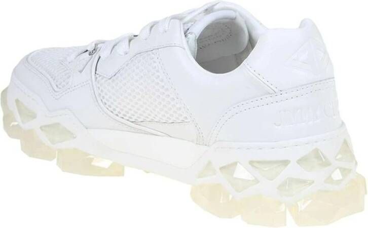 Jimmy Choo Ronde Neus Leren Sneakers