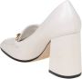 Jimmy Choo Crème Witte Leren Pomp met Kettingdetail White Dames - Thumbnail 2