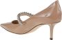 Jimmy Choo Pumps & high heels Bing' Pink Pumps With Crystal Embellishment In Pat in beige - Thumbnail 5