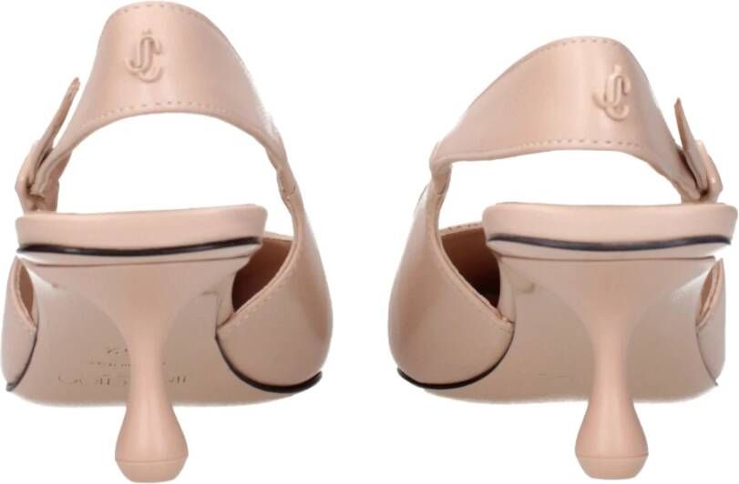 Jimmy Choo Roze Leren Hoge Hak Pumps