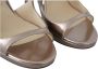 Jimmy Choo Roze Leren Sandalen met Band Sluiting Beige Dames - Thumbnail 3