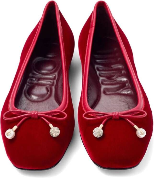Jimmy Choo Ruby Red Ballerina`s