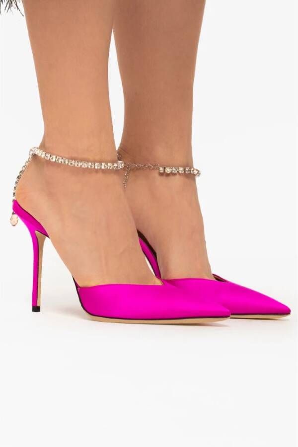 Jimmy Choo Saeda 100 stiletto pumps Roze Dames