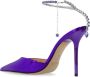 Jimmy Choo Paarse hakpumps met kristalversiering Purple Dames - Thumbnail 4