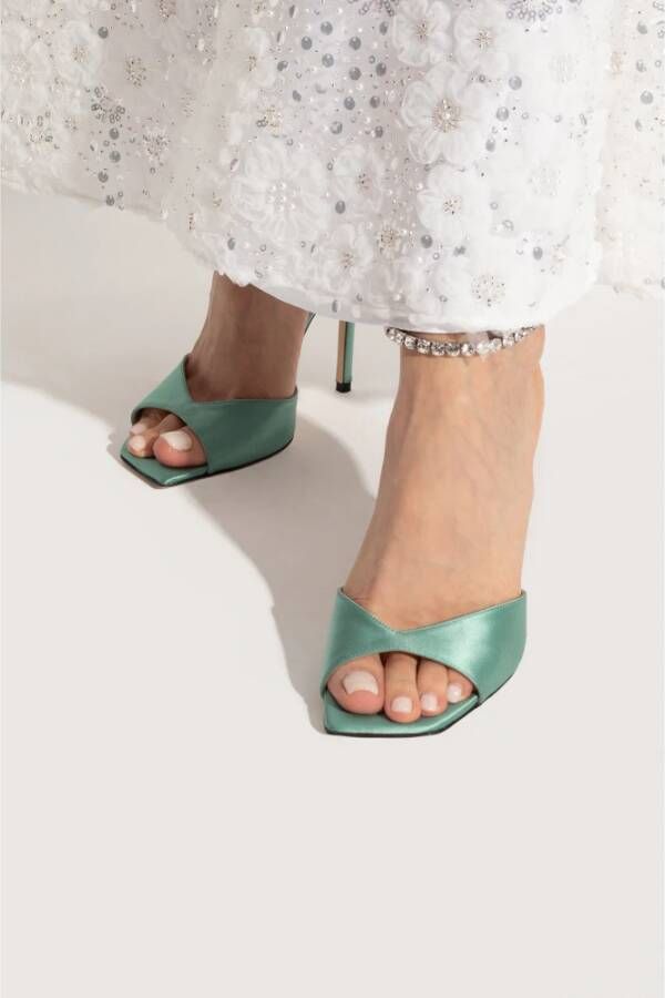 Jimmy Choo Saeda sandalen verfraaid met kristal Groen - Foto 2