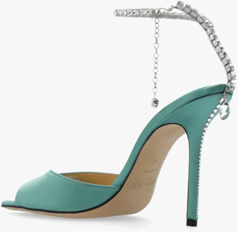 Jimmy Choo Saeda sandalen met hak Groen Dames