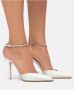 Jimmy Choo Kristal Satijnen Slingback Hakken Gray Dames - Thumbnail 7