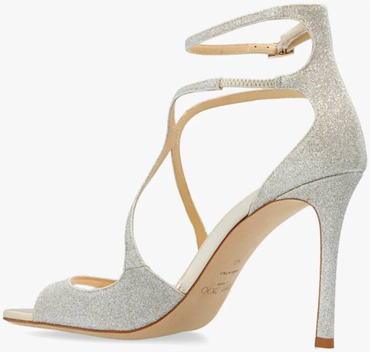 Jimmy Choo Azia sandalen met glitter Zilver - Foto 5