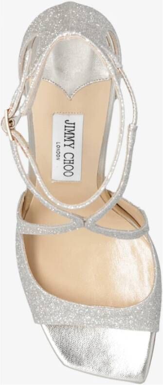 Jimmy Choo Azia sandalen met glitter Zilver - Foto 6