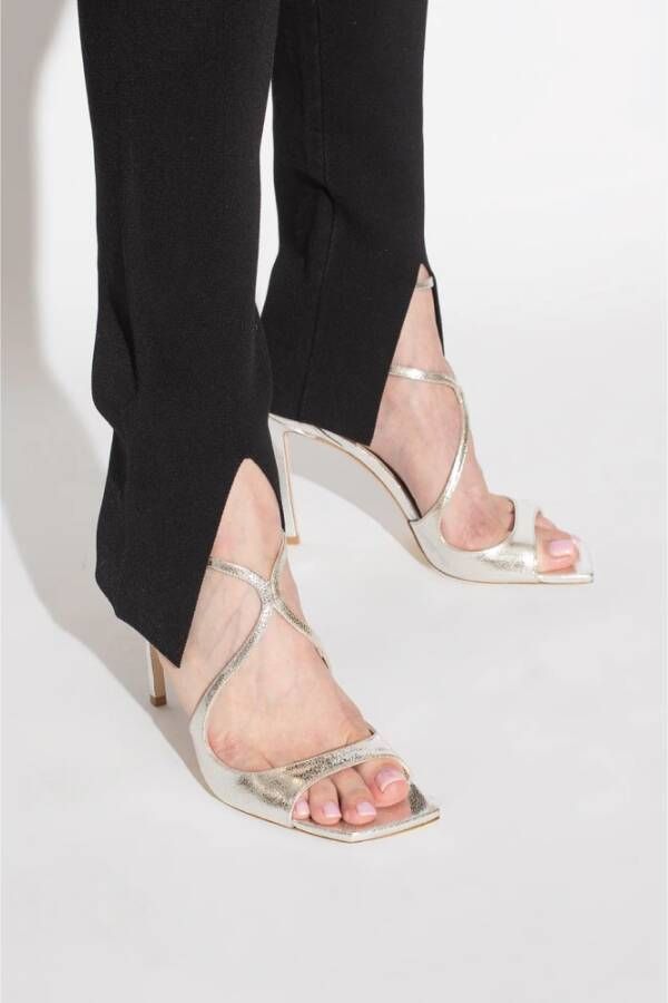 Jimmy Choo Azia sandalen met metallic-effect Goud - Foto 4