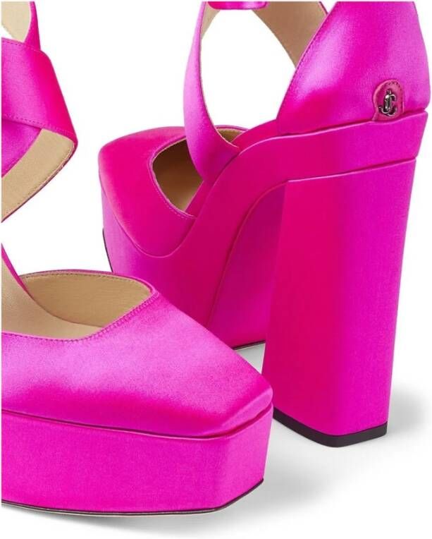 Jimmy Choo Gian pumps met plateauzool Roze - Foto 14