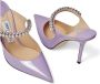 Jimmy Choo Bing muiltjes verfraaid met kristallen Paars - Thumbnail 5