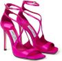 Jimmy Choo Satijnen sandalen met hak Pink Dames - Thumbnail 2