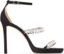 Jimmy Choo Hoge hakken Black Bing Sandals With Crustal Embellishment In L in zwart - Thumbnail 2