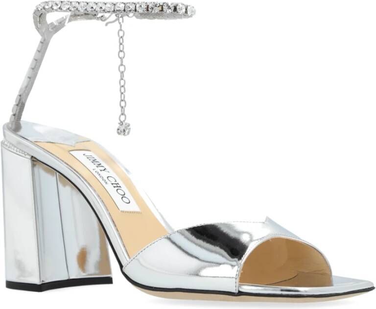 Jimmy Choo Sandalettes met hak Saeda Gray Dames