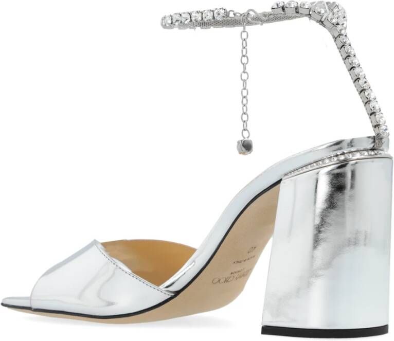 Jimmy Choo Sandalettes met hak Saeda Gray Dames