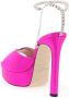 Jimmy Choo Saeda platform sandalen van satijn Pink Dames - Thumbnail 4
