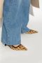Jimmy Choo Leopard Motif Slingback Pumps Bruin Leer Brown Dames - Thumbnail 6