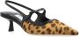 Jimmy Choo Leopard Motif Slingback Pumps Bruin Leer Brown Dames - Thumbnail 8