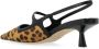 Jimmy Choo Leopard Motif Slingback Pumps Bruin Leer Brown Dames - Thumbnail 9