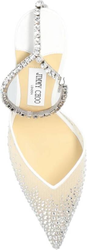 Jimmy Choo Seda Hoge hakken White Dames