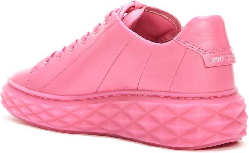 Jimmy Choo Side-logo-geëmsteerde sneakers Roze Dames