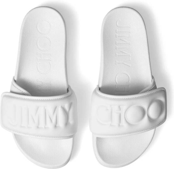 Jimmy Choo Sliders White Dames