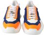Jimmy Choo Blauw Oranje Diamond Leren Sneaker Multicolor Dames - Thumbnail 5