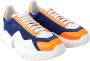 Jimmy Choo Blauw Oranje Diamond Leren Sneaker Multicolor Dames - Thumbnail 6