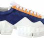 Jimmy Choo Blauw Oranje Diamond Leren Sneaker Multicolor Dames - Thumbnail 7