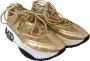Jimmy Choo Gouden Glamour Mesh Leren Sneakers Yellow Dames - Thumbnail 2